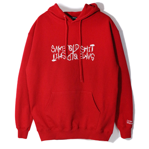 SAME OLD SHIT LOGO HOODIE - RED