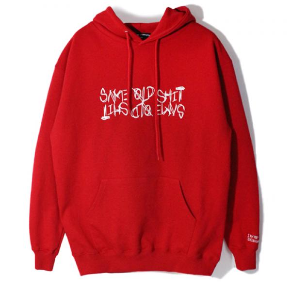 SAME OLD SHIT LOGO HOODIE - RED