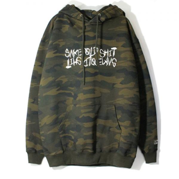 SAME OLD SHIT LOGO HOODIE-CAMO