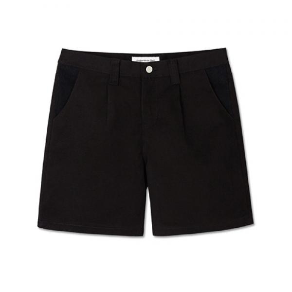 DENIS CAMP SHORTS-BLACK