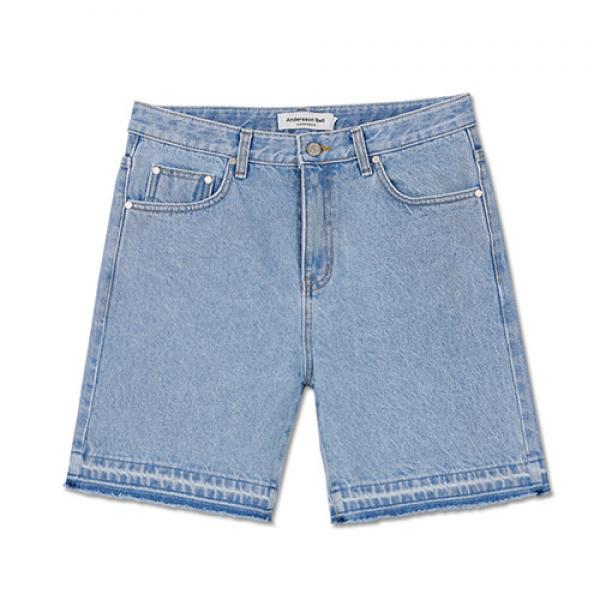 SKATEBOARDER DENIM SHORTS-BLUE