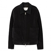 OLIVER CORDUROY ZIP JACKET-BLACK