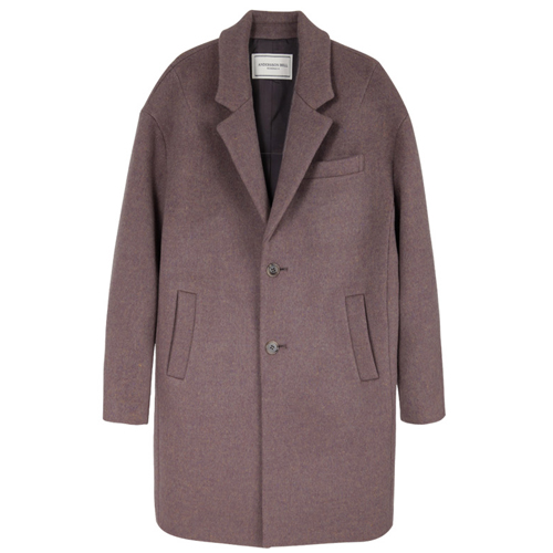 JOHANSSON OVERSIZED COAT WOMAN-PINK MELANGE