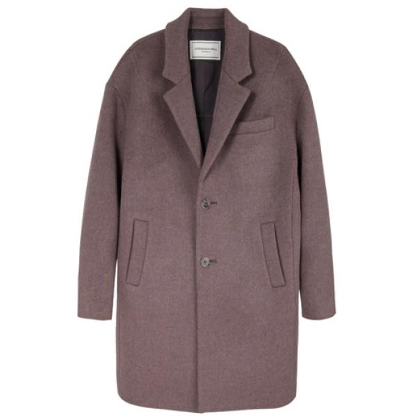 JOHANSSON OVERSIZED COAT WOMAN-PINK MELANGE