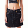[JOYRICH] BLACK DENIM BIG POCKET SKIRT-BLK