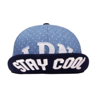 LDN PATCH SNAPBACK-BLUE POLKA DOT