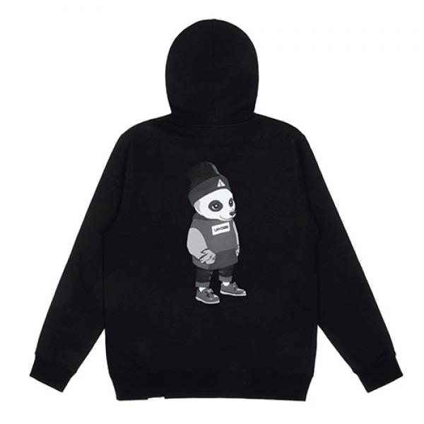 LAYGOM ZIP-UP HOODIE-BLACK