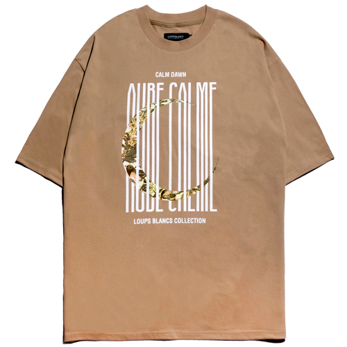 AUBE CALME SHORT SLEEVE T-SHIRT - BEIGE