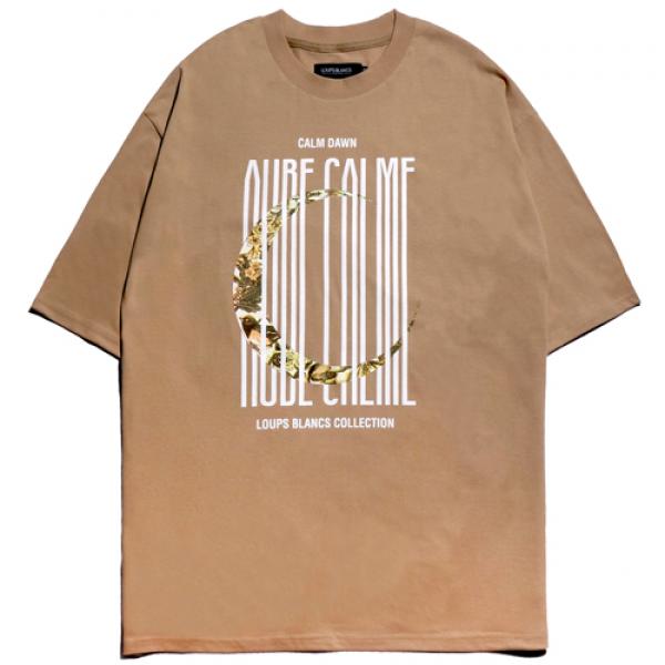 AUBE CALME SHORT SLEEVE T-SHIRT - BEIGE