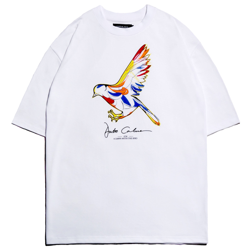 BIRD SHORT SLEEVE T-SHIRT - WHITE