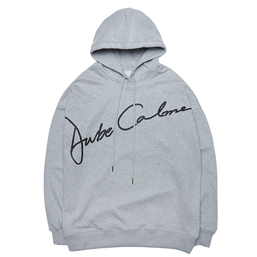 AUBE CALM HOODED SWEATSHIRT-GREY