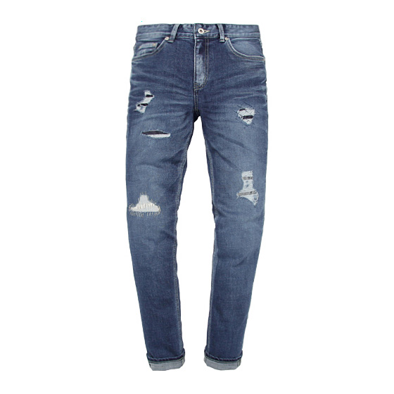 [MODIFIED] M#0555 GENOVA PATCHED JEANS