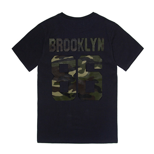 [MODIFIED] M#0378 WOODLAND FOOTBALL T-BLK