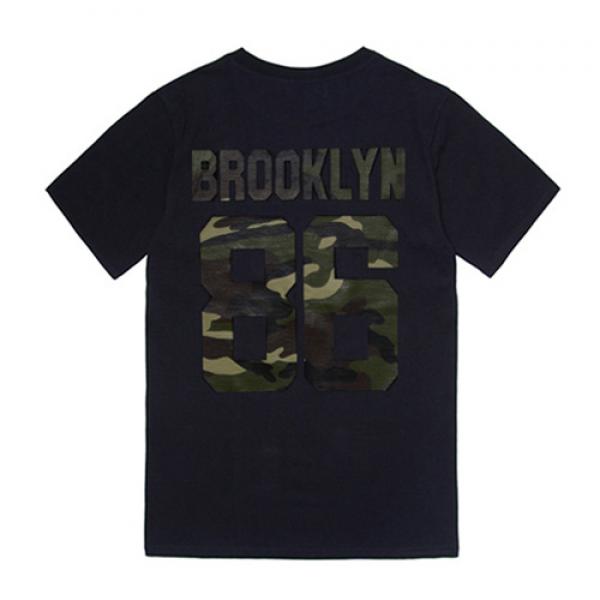 [MODIFIED] M#0378 WOODLAND FOOTBALL T-BLK