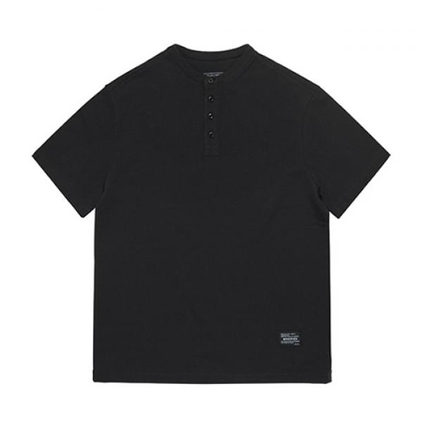 [MODIFIED] M#0579 STAND COLLAR PK T (BLACK)