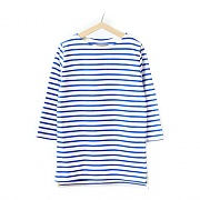 [MODIFIED] M#0156 NAVAL 3/4 SLEEVES T-SHIRT-BLUE
