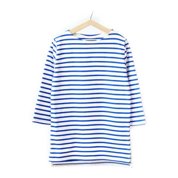 [MODIFIED] M#0156 NAVAL 3/4 SLEEVES T-SHIRT-BLUE