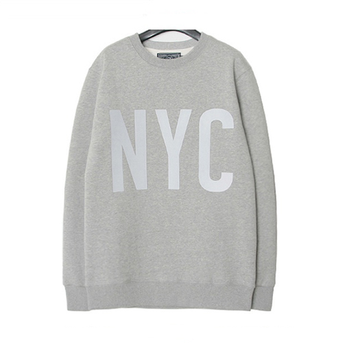 [MODIFIED] M#0470 NYC SCOTCHLITE SWEAT SHIRT_GRY