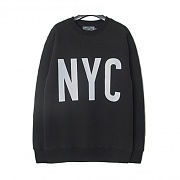 [MODIFIED] M#0471 NYC SCOTCHLITE SWEAT SHIRT_BLK
