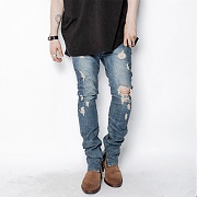 *2016 2ND BLUE DESTROYED JEAN SKINNY