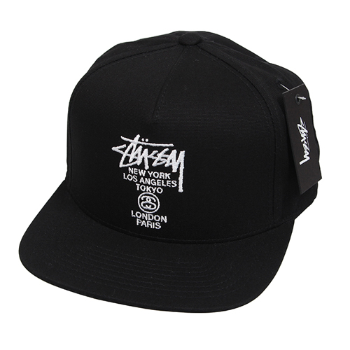 WORLD TOUR CANVAS CAP-BLK