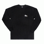 BASIC LOGO PAINT L/SL TEE-BLACK