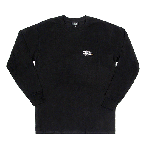 BASIC LOGO PAINT L/SL TEE-BLACK
