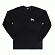 BASIC LOGO PAINT L/SL TEE-BLACK
