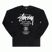 WORLD TOUR L/SL TEE-BLACK