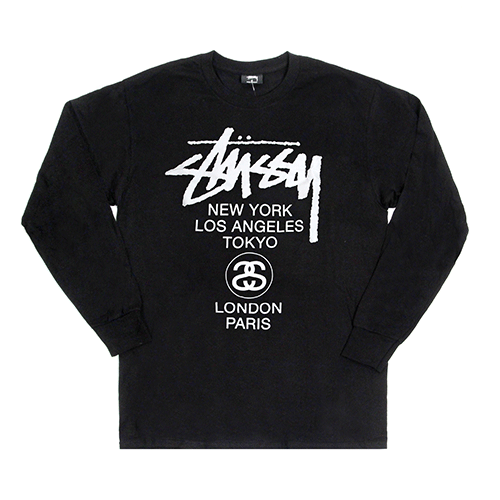 WORLD TOUR L/SL TEE-BLACK