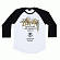 WT DRIP RAGLAN - WHITE/BLACK