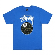 GOLD FLAKE 8 BALL TEE-LBLU