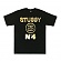 NO. 4 GOLD TEE - BLK