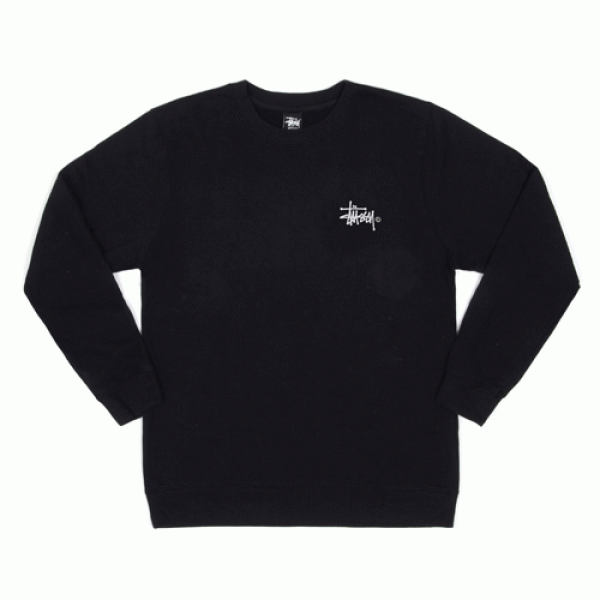 BASIC LOGO CREW-BLK(beige)