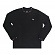 DIAMOND COLLAR L/SL CREW-BLACK