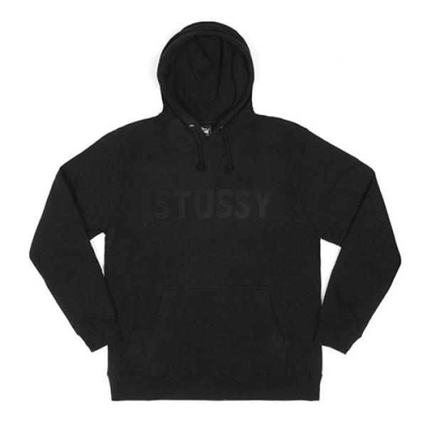 TONAL FELT STUSSY HOOD-BLACK