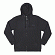 TONAL STOCK ZIP HOOD-BLACK