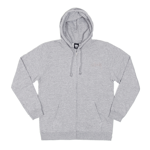 TONAL STOCK ZIP HOOD-GREY HEATHER