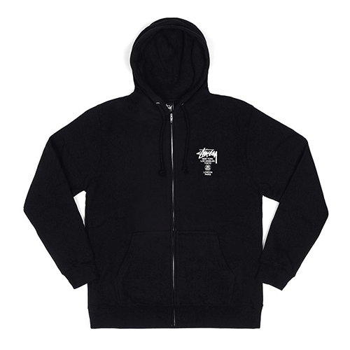 WORLD TOUR ZIP-UP HOOD-BLK