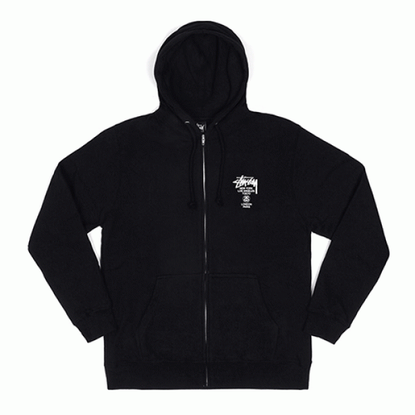 WORLD TOUR ZIP-UP HOOD-BLK