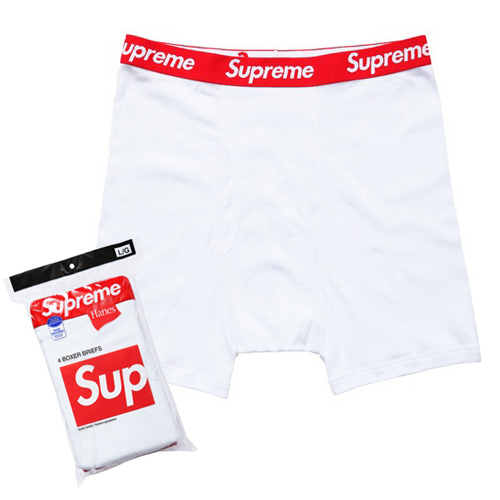HANES BOXER BRIEFS-WHITE (4 pack)