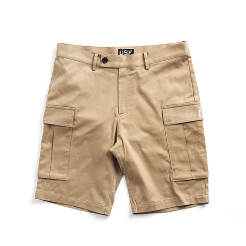 [URBAN STUFF] USF UTILITY SHORTS-BEIGE