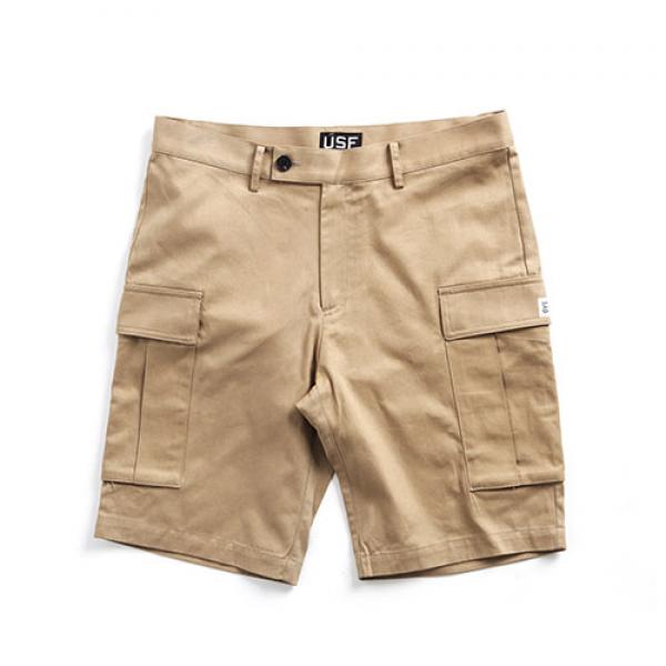 [URBAN STUFF] USF UTILITY SHORTS-BEIGE