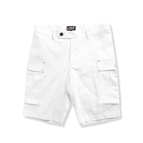 [URBAN STUFF] USF UTILITY SHORTS-WHITE