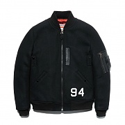 WOOL MA-1 JACKET DA [BLACK]