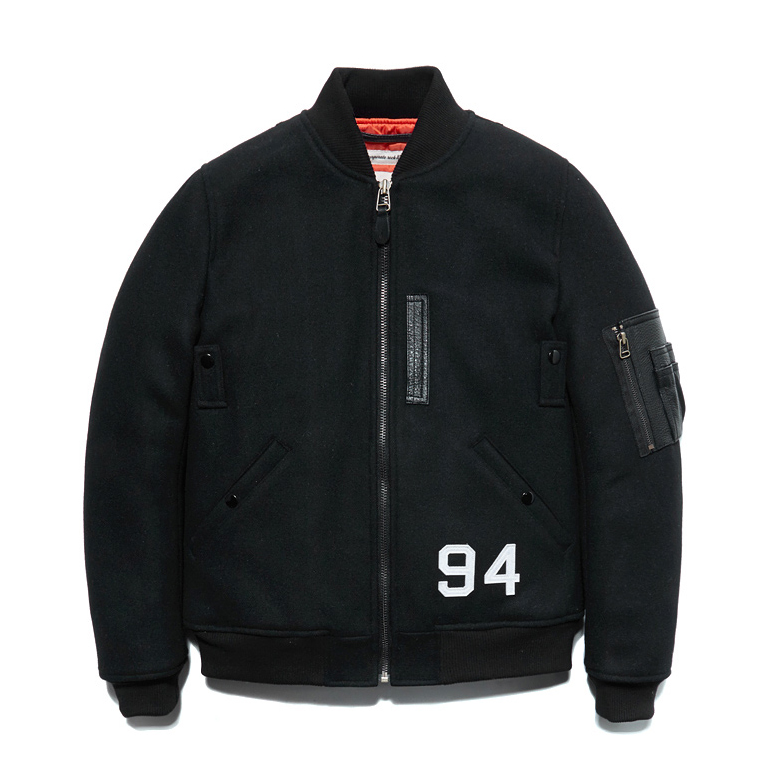 WOOL MA-1 JACKET DA [BLACK]