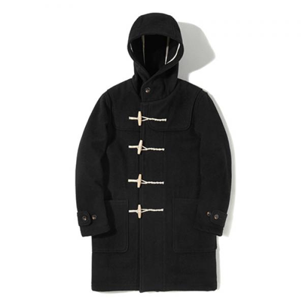 LONG DUFFLE COAT EA [BLACK]