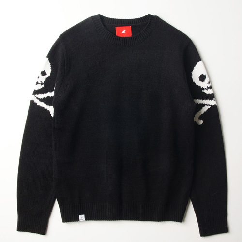 [WHYWORKS] CURSE: SKULL KNIT - BLK