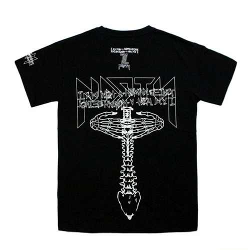 I AM NOT A HUMAN BEING X NASTY PALM HAND SHAKE T-SHIRTS-BLACK
