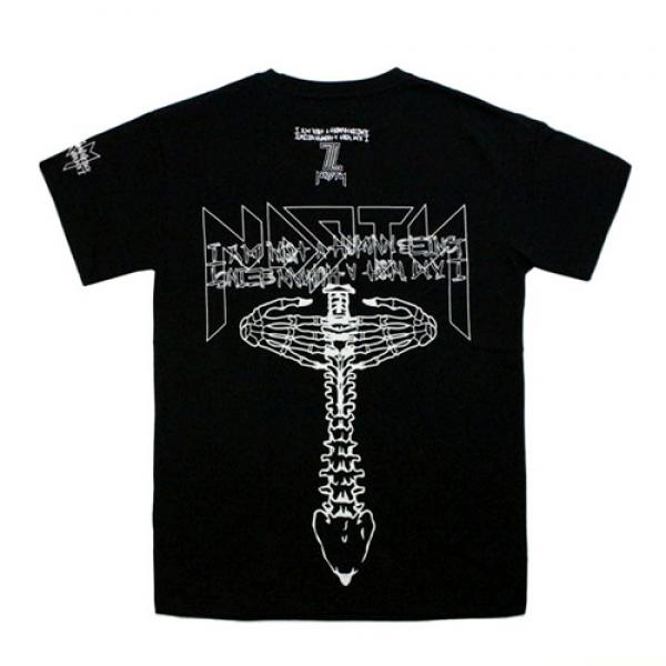 I AM NOT A HUMAN BEING X NASTY PALM HAND SHAKE T-SHIRTS-BLACK